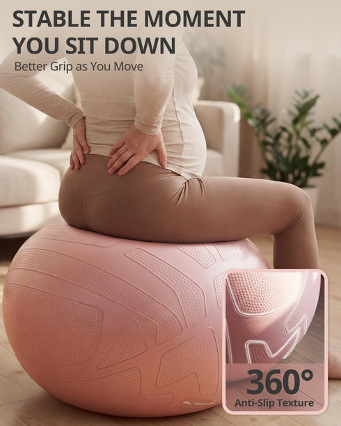 1.7mm 1000LB Trideer Pregnancy Birthing Ball, Extra Thick Yoga Ball for Maternity, Labor, Physio, Recovery, Exercise
