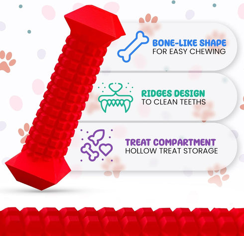 Super Gift 3 Pack Dog Toys for Aggressive Chewers, Teething Toys, Dog Treats Dispenser for Small and Medium Dogs