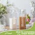CHENGU 1000 ml/ 34 Oz Drinking(2 Clear Milk Carton Water Bottle Portable Container Reusable Cute Plastic Milk Bottles