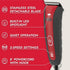 2-Speed 6 8-Foot Kong Dog Clipper Grooming Kit Stainless Steel Blade, Waterproof, LED Spotlight, Guide Combs, Cord