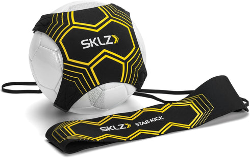 SKLZ Star-Kick Adjustable Hands-Free Solo Soccer Trainer - Fits Ball Sizes 3, 4, and 5