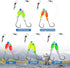 Pompano Rigs for Surf Fishing, Pre-Rigged Fishing Rigs with Floats Beads Double Circle Hook Tackle 12/15PCS