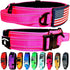 2-Inch Wide Tactical Dog Collar with Control Handle, Adjustable for Medium & Large Dogs, Military Style, USA Flag Patch