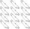 Healifty 12pcs Heavy Duty Fishing Swivel Snap Connectors Stainless Steel Sea Fishing