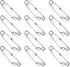 Healifty 12pcs Heavy Duty Fishing Swivel Snap Connectors Stainless Steel Sea Fishing