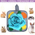 Toy,11.8''x11.8'' Chinchillas Abizoo Bunny Snuffle Mat Washable Skin Friendly Puzzle Fun Foraging Pad Treat Dispenser