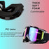 Ski Goggles with Winter Neck Gaiter Face Cover, Snowboard Motorcycle Goggles for Men Women, Skiing Fishing Hiking