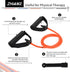 Resistance Bands with Handles, Durable Exercise Band for Stretching, Home Workouts, Physical Therapy, Fitness