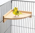 6 (7.1 7.1 Inch,Platform) Wettarn Pcs Bird Perch Platform Bird Corner Parrot Perch Corner Wooden Stand Sector