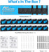 PLUSINNO 2 Pack Vertical Fishing Rod Rack - Wall Mounted Holders for 18 Rods