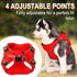 Dog Harness Step in Vest, Reflective Adjustable No Pull Harness for Small and Medium Dogs, Cats