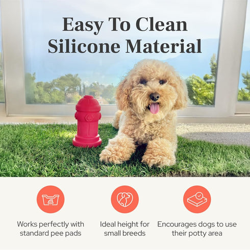4x7 10lbs Small Dog Fire Hydrant Silicone Soft Potty Training Aid for Small Breeds Under Toy Breeds Indoor Outdoor