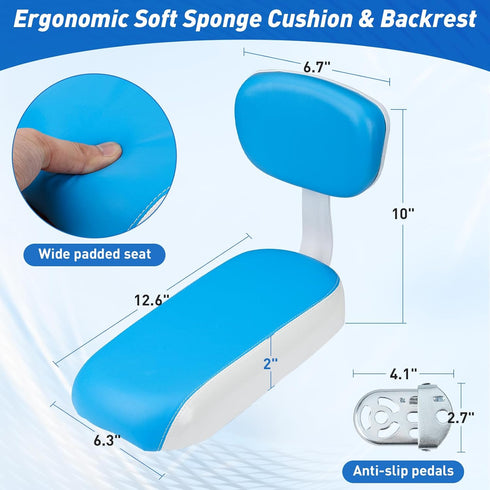 Set, Universal Bicycle Rear Seat Cushion Armrest Footrest Kids Child Safety Carrier Bicycle Baby Seat, Including