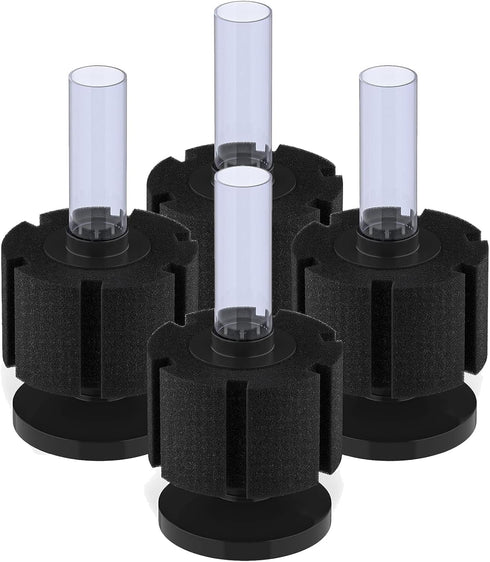 Pawfly Quiet Bio Sponge Filter for Betta Fry, Shrimp & Small Fish | 4 Pack for Fish Tank up to 30 Gallons
