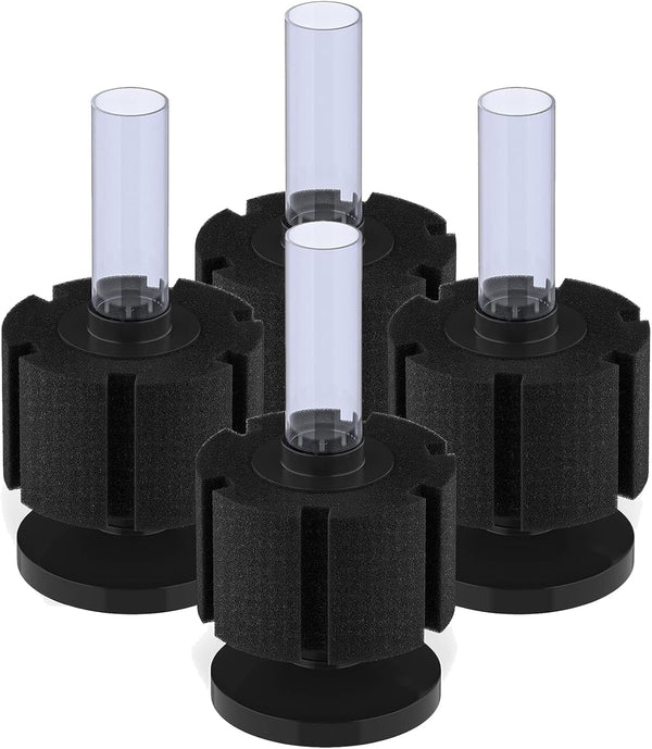 Pawfly Quiet Bio Sponge Filter for Betta Fry, Shrimp & Small Fish | 4 Pack for Fish Tank up to 30 Gallons