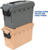 Sheffield 12628 Field Box, Water Resistant Ammo Storage Box, Tamper-Proof Locking Ammo Can, Stackable, Made in The