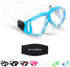 OMGear Swim Mask Dive Goggles with Nose Cover, Snorkeling Gear for Junior and Adult Scuba Diving and Spearfishing