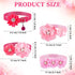 Tudomro 40 Pcs Adjustable Pink Dog Collars, Rose Red for Small Medium Dogs, Wedding Party Grooming Accessories