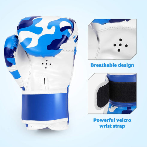 Kids Boxing Gloves for Children 3-9, Cartoon Sparring Training Gloves for Punching Bag, Kickboxing, MMA