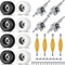 Zhehao 16 Pcs Standard Fingerboard Tool Set CNC Lathed Fingerboard Bearing Wheels