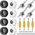 Zhehao 16 Pcs Standard Fingerboard Tool Set CNC Lathed Fingerboard Bearing Wheels