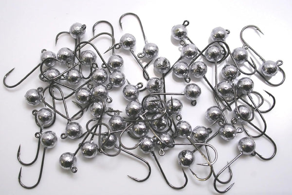 Generic 50 pk 1/4 oz Steelhead Salmon Fishing Jigs 1/0 Mustad 32833 Black