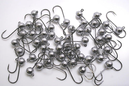 Generic 50 pk 1/8 oz Steelhead Salmon Fishing Jigs #4 Mustad 32833 Black