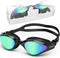 Unisex-Adult Polarized Swim Goggles, Anti-fog Leak-proof Clear Vision for Men and Women Underwater