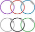 Uniclife 4 Inch/6 Inch Wire Keychain Cable - Large Stainless Steel Key Ring Loop Holder for Luggage Tag Keeper