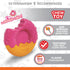 Nylabone Power Chew Donut Dog Chew Toy - Fun & Cute Dog Toys for Aggressive Chewers, Durable Dog Toys, Bacon Glazed Flavor, Medium/Wolf (1 Count)