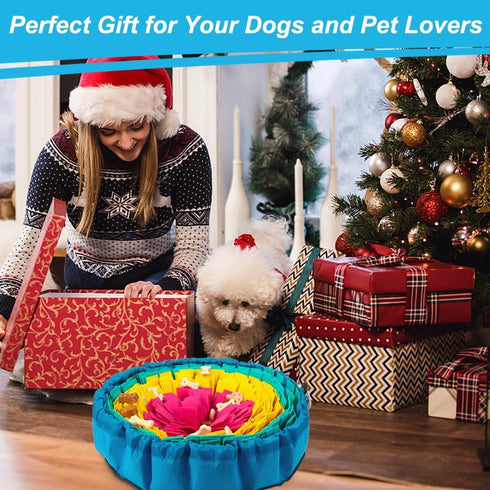 Vivifying Snuffle Mat for Dogs, Adjustable Dog Puzzle Toys Sniff Mat, Interactive Enrichment Toys for Slow Eating