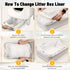 24.411 Inches80 Counts/4 Cat Litter Bags for Automatic Litter Box, Replacement Self-Cleaning Cat Litter Box Liners