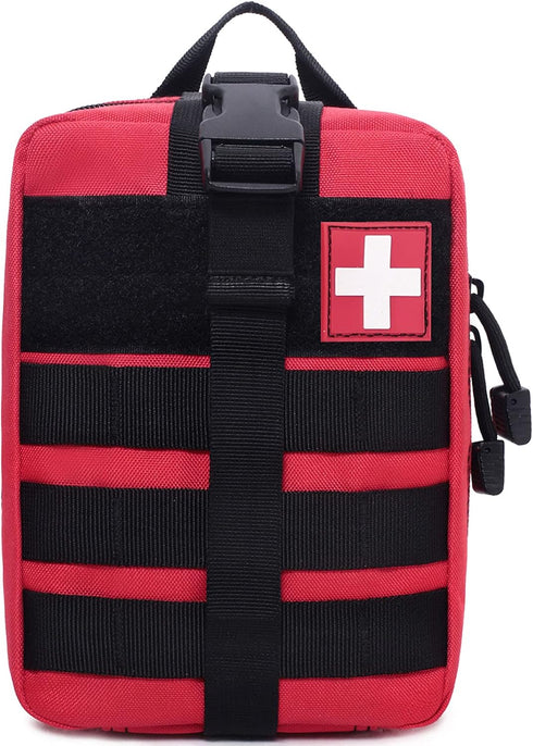 Honestptner 600D Molle Pouch, Sturdy Nylon Tactical Medical Pouch,Rip-Away EMT First Aid Pouch (Bag Only)