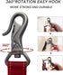 PetiFine 4FT Heavy Duty Dog Leash with Soft Padded Double Handle, Durable Reflective Nylon Walking Lead for All Breeds