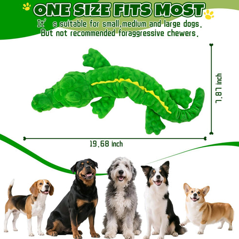 LSSYYQQ Dog Toys,Interactive Stuffed Squeaky Animal Crinkle Plush Toy for Small, Middle, Large Dogs, Interactive Dog