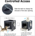 Gefryco Cat Litter Box with Lid, Top Entry Kitten Litter Box with Controlled Access, Covered Enclosed Cat Potty Odor
