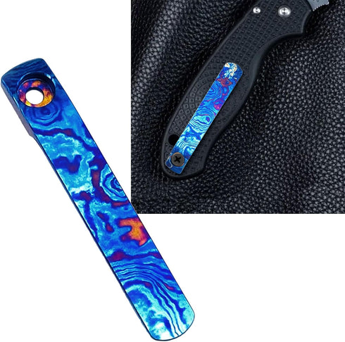 Obotsnoi Alloy Damascus Clip Premium Pocket Suitable with Select Cutter Models Sturdy Pocket Produced to Fit