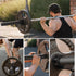 GreenBean 2PCS Olympic Adapter Sleeve 11.8" with Olympic Barbell Clamps, Converts 1" to 2" Weight Plate