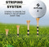SAPLIZE Bamboo Golf Tees Pack of 100 or 150 - Four Size Options, Stable and Reliable Natural Color Golf Tees