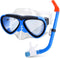 Kids Snorkel Set, Anti-Fog Mask with Nose Covers for Youth, Boys & Girls Age 5-12