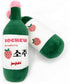 Sochew Soju Pet Toy with Squeaker, Strawberry Flavor