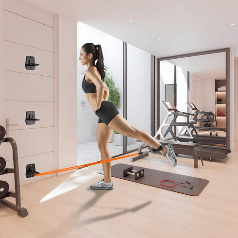 Resistance Band Wall Anchor, 3PCS Resistance Band Anchor Mount System for Squats Workout Equipment, Home Gym for