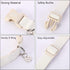 DOGWONG Heavy-Duty Cotton Hemp Dog Collar, Adjustable Soft Natural Fabric Pet Collar for Cute Wedding Puppy Necklace