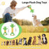 Dog Squeak Toys, Durable Plush Toy with Crinkle Paper, Interactive Chew Toys for Small, Medium, and Large Dogs