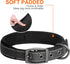Fida Heavy Duty Dog Collar, Ultra Comfortable Soft Neoprene Padded, Adjustable Reflective Nylon Collar for Medium