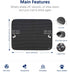 WePet Cat Litter Trapping Mat, Medium Size Honeycomb Double Layer, Waterproof, Easy Clean, 24x15 Inch Black