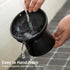 Elevated Cat Bowl Black, Tilted Angle Ceramic Food and Water Bowls for Cats and Small Dogs, 8 Ounces