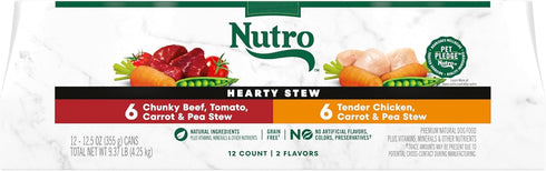 Nutro Hearty Stew Canned Wet Dog Food, Natural Grain Free Dog Food