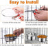 2 Pack Hanging Metal Dog Bowls, No Spill Stainless Steel Dish for Small & Medium Dogs (6.3 * 2.6” & 5.5 * 2.4”)