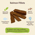 Pet 'n Shape Salmon Fillets, 16 oz - Healthy, Protein Rich Treats for Dogs
